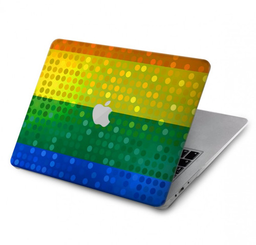 W2683 Rainbow LGBT Pride Flag Funda Carcasa Case para MacBook Air 13″ - A1369, A1466