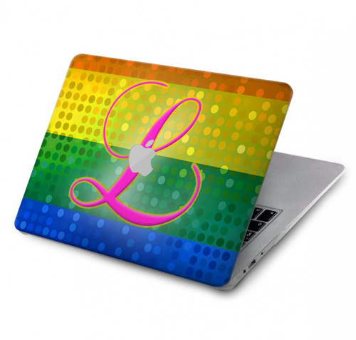 W2900 Rainbow LGBT Lesbian Pride Flag Funda Carcasa Case para MacBook Air 13″ - A1369, A1466