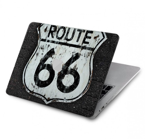 W3207 Route 66 Sign Funda Carcasa Case para MacBook Air 13″ - A1369, A1466
