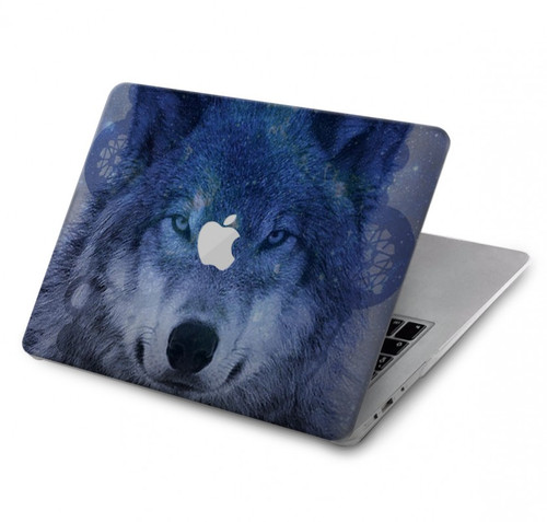 W3410 Wolf Dream Catcher Funda Carcasa Case para MacBook Air 13″ - A1369, A1466