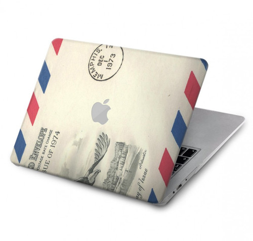 W3551 Vintage Airmail Envelope Art Funda Carcasa Case para MacBook Air 13″ - A1369, A1466