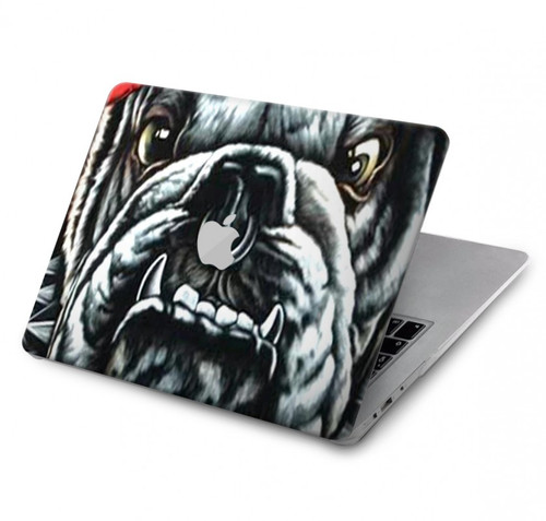 W0100 Bulldog American Football Funda Carcasa Case para MacBook Air 13″ - A1932, A2179, A2337