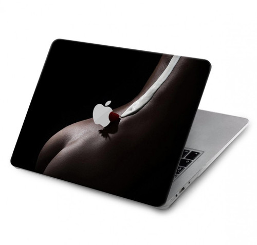 W0546 Sexy Cream Strawberry Funda Carcasa Case para MacBook Air 13″ - A1932, A2179, A2337