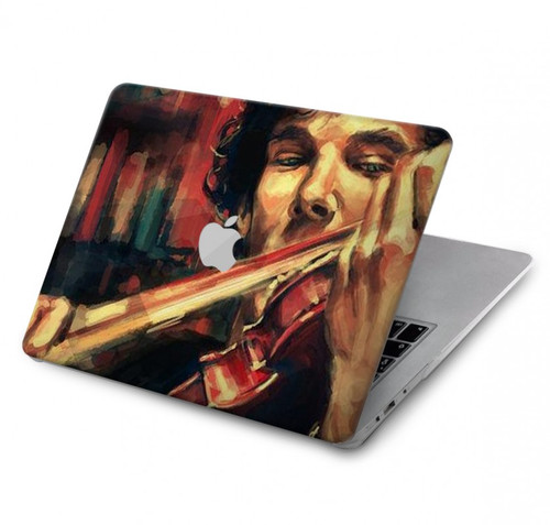 W0723 Violin Art Paint Funda Carcasa Case para MacBook Air 13″ - A1932, A2179, A2337