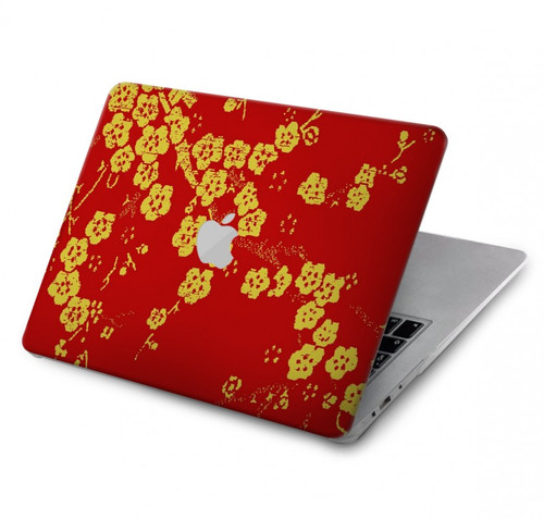 W2050 Cherry Blossoms Chinese Graphic Printed Funda Carcasa Case para MacBook Air 13″ - A1932, A2179, A2337