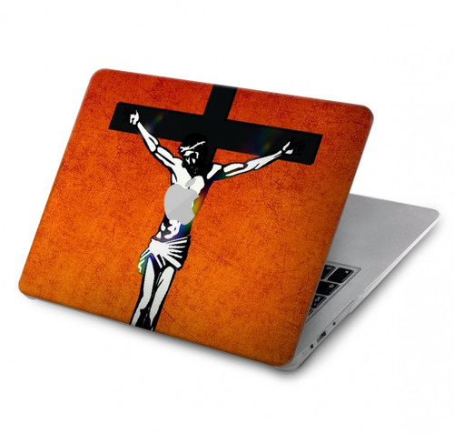 W2421 Jesus Christ On The Cross Funda Carcasa Case para MacBook Air 13″ - A1932, A2179, A2337