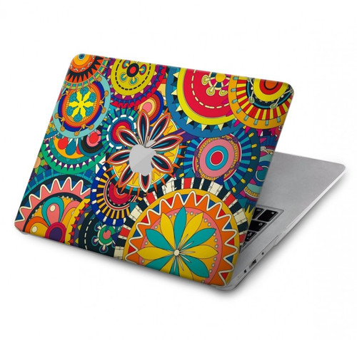 W3272 Colorful Pattern Funda Carcasa Case para MacBook Air 13″ - A1932, A2179, A2337