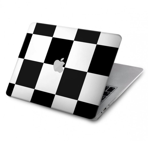 W2492 Black and White Check Funda Carcasa Case para MacBook Pro Retina 13″ - A1425, A1502