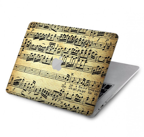 W2667 The Fowler Mozart Music Sheet Funda Carcasa Case para MacBook Pro Retina 13″ - A1425, A1502