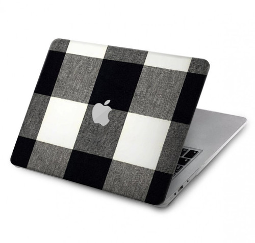 W2842 Black and White Buffalo Check Pattern Funda Carcasa Case para MacBook Pro Retina 13″ - A1425, A1502
