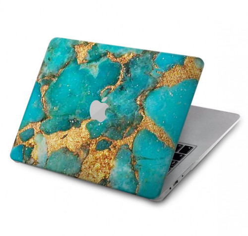W2906 Aqua Turquoise Stone Funda Carcasa Case para MacBook Pro 15″ - A1707, A1990