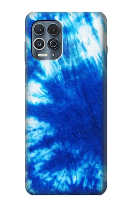 W1869 Tie Dye Blue Funda Carcasa Case y Caso Del Tirón Funda para Motorola Edge S