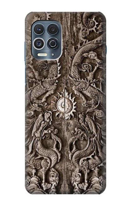 W3395 Dragon Door Funda Carcasa Case y Caso Del Tirón Funda para Motorola Edge S