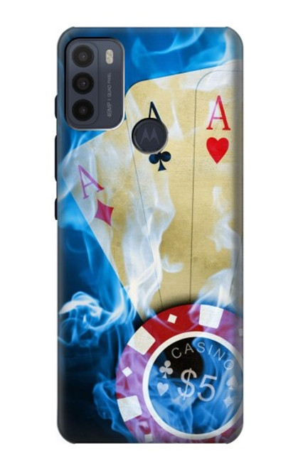 W0348 Casino Funda Carcasa Case y Caso Del Tirón Funda para Motorola Moto G50