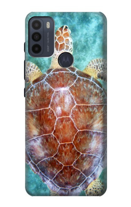 W1424 Sea Turtle Funda Carcasa Case y Caso Del Tirón Funda para Motorola Moto G50