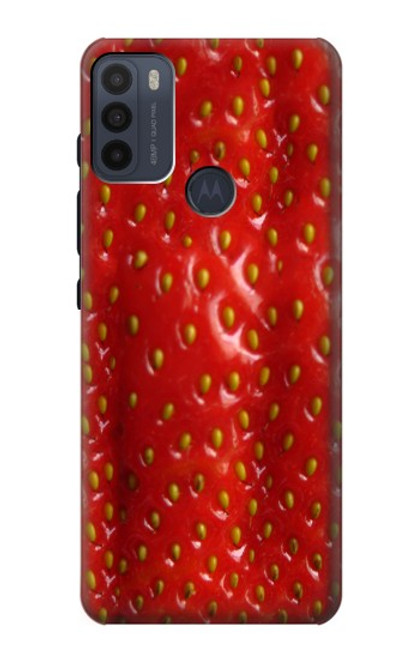 W2225 Strawberry Funda Carcasa Case y Caso Del Tirón Funda para Motorola Moto G50