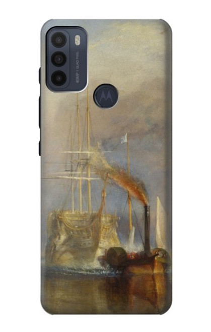 W3338 J. M. W. Turner The Fighting Temeraire Funda Carcasa Case y Caso Del Tirón Funda para Motorola Moto G50