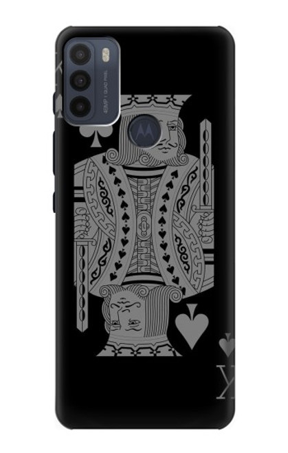 W3520 Black King Spade Funda Carcasa Case y Caso Del Tirón Funda para Motorola Moto G50