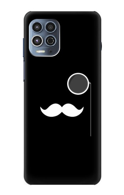 W1946 Sir Mustache Minimalism Funda Carcasa Case y Caso Del Tirón Funda para Motorola Moto G100