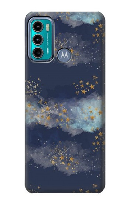 W3364 Gold Star Sky Funda Carcasa Case y Caso Del Tirón Funda para Motorola Moto G60, G40 Fusion