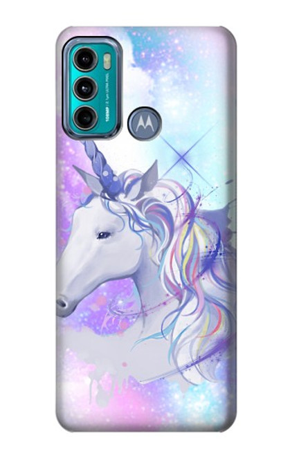 W3375 Unicorn Funda Carcasa Case y Caso Del Tirón Funda para Motorola Moto G60, G40 Fusion