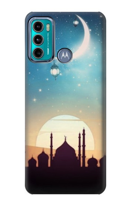 W3502 Islamic Sunset Funda Carcasa Case y Caso Del Tirón Funda para Motorola Moto G60, G40 Fusion