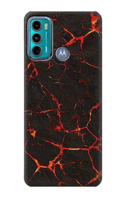 W3696 Lava Magma Funda Carcasa Case y Caso Del Tirón Funda para Motorola Moto G60, G40 Fusion