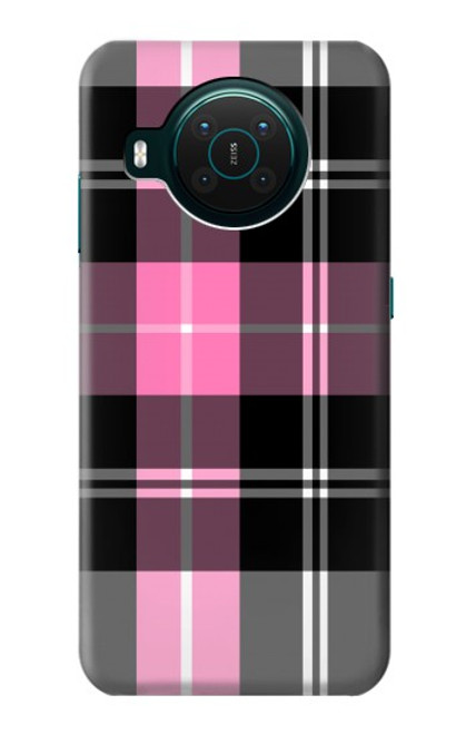 W3091 Pink Plaid Pattern Funda Carcasa Case y Caso Del Tirón Funda para Nokia X10