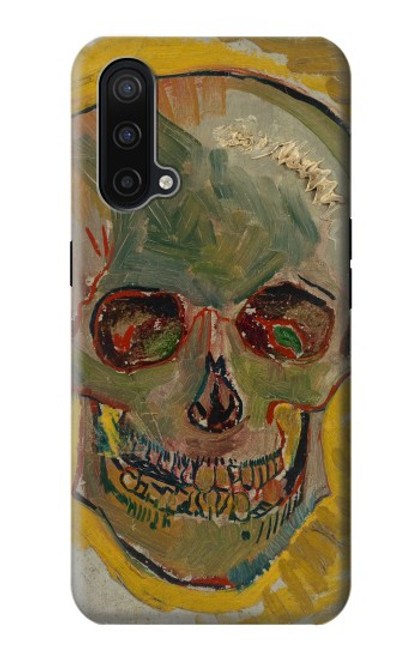 W3359 Vincent Van Gogh Skull Funda Carcasa Case y Caso Del Tirón Funda para OnePlus Nord CE 5G
