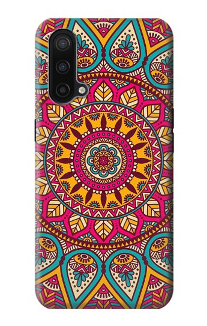 W3694 Hippie Art Pattern Funda Carcasa Case y Caso Del Tirón Funda para OnePlus Nord CE 5G