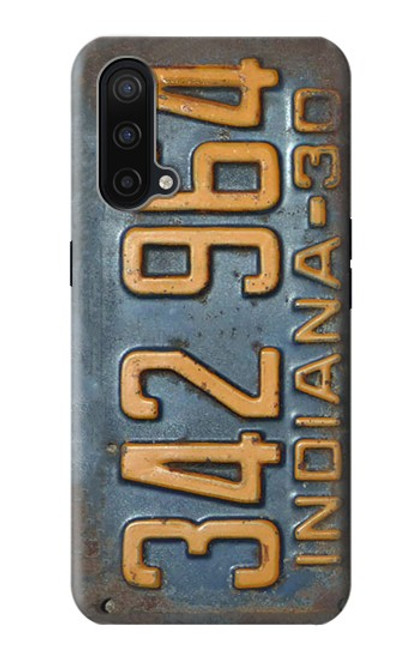 W3750 Vintage Vehicle Registration Plate Funda Carcasa Case y Caso Del Tirón Funda para OnePlus Nord CE 5G