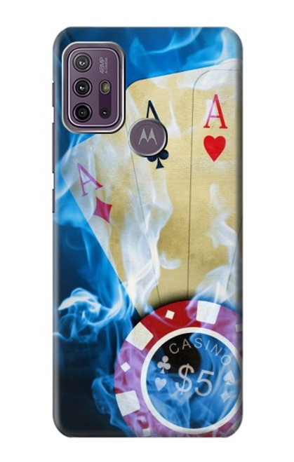 W0348 Casino Funda Carcasa Case y Caso Del Tirón Funda para Motorola Moto G10 Power