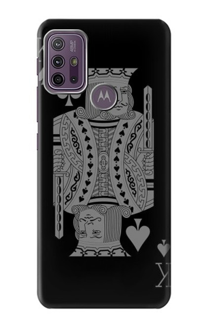 W3520 Black King Spade Funda Carcasa Case y Caso Del Tirón Funda para Motorola Moto G10 Power