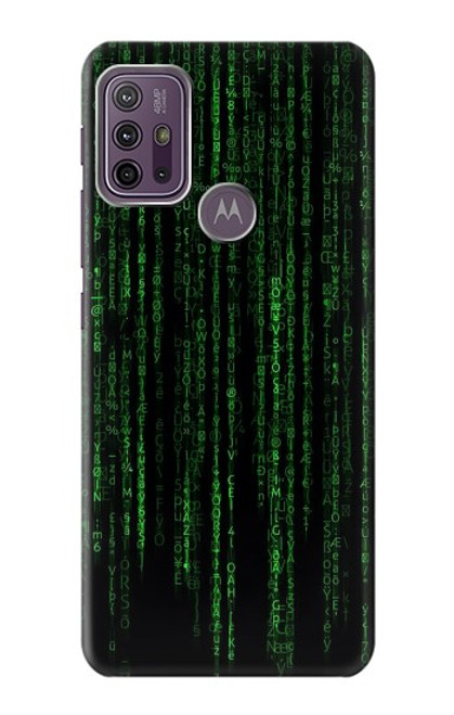 W3668 Binary Code Funda Carcasa Case y Caso Del Tirón Funda para Motorola Moto G10 Power