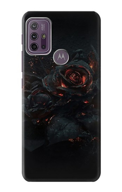 W3672 Burned Rose Funda Carcasa Case y Caso Del Tirón Funda para Motorola Moto G10 Power