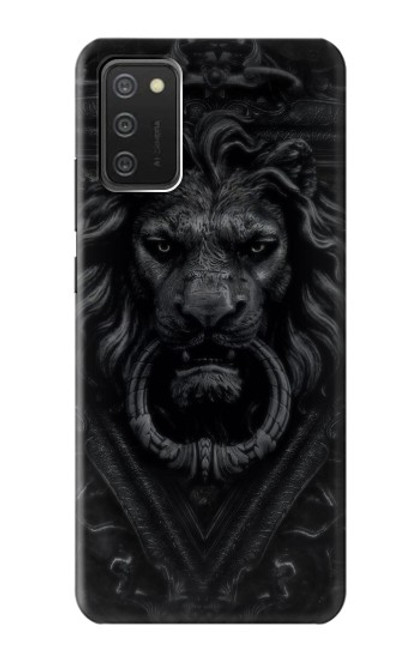 W3619 Dark Gothic Lion Funda Carcasa Case y Caso Del Tirón Funda para Samsung Galaxy A03S
