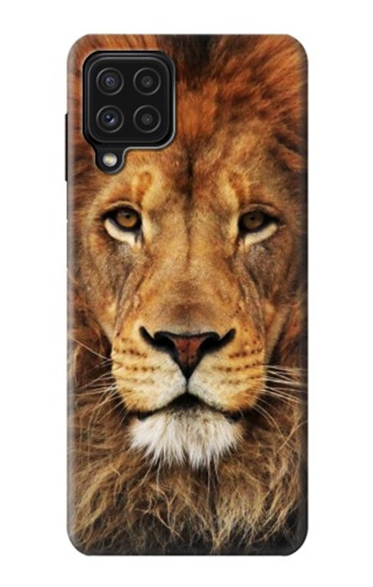 W2870 Lion King of Beasts Funda Carcasa Case y Caso Del Tirón Funda para Samsung Galaxy A22 4G