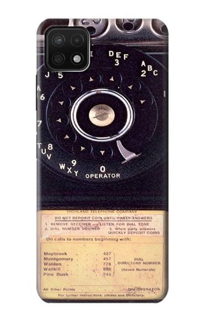 W0086 Payphone Vintage Funda Carcasa Case y Caso Del Tirón Funda para Samsung Galaxy A22 5G