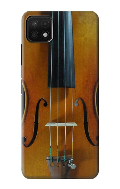 W3234 Violin Funda Carcasa Case y Caso Del Tirón Funda para Samsung Galaxy A22 5G