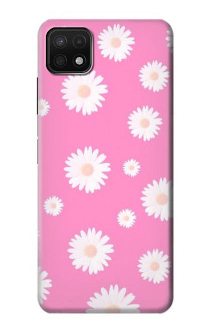 W3500 Pink Floral Pattern Funda Carcasa Case y Caso Del Tirón Funda para Samsung Galaxy A22 5G