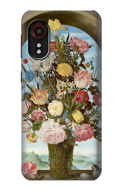 W3749 Vase of Flowers Funda Carcasa Case y Caso Del Tirón Funda para Samsung Galaxy Xcover 5