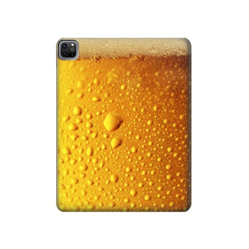 W0328 Beer Glass Funda Carcasa Case para iPad Pro 12.9 (2022,2021,2020,2018, 3rd, 4th, 5th, 6th)