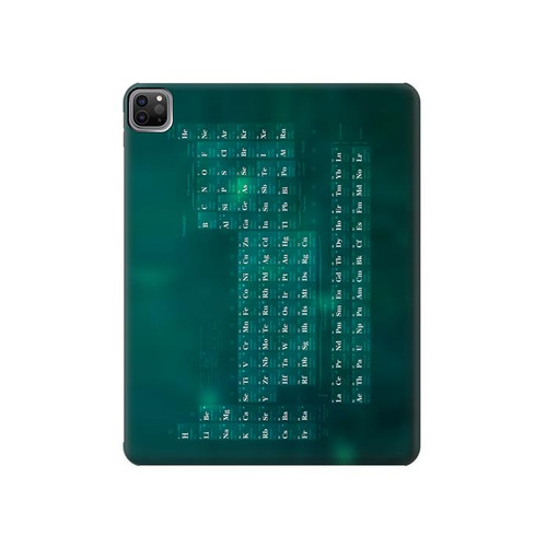 W0846 Chemistry Periodic Table Funda Carcasa Case para iPad Pro 12.9 (2022,2021,2020,2018, 3rd, 4th, 5th, 6th)