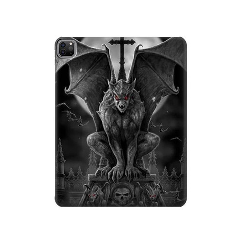 W0850 Gargoyle Devil Demon Funda Carcasa Case para iPad Pro 12.9 (2022,2021,2020,2018, 3rd, 4th, 5th, 6th)