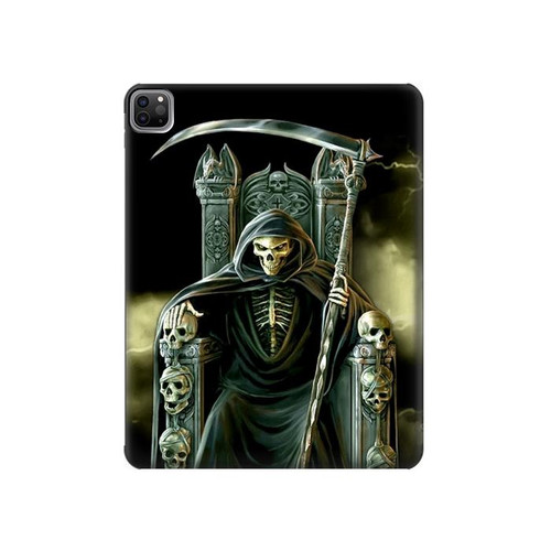 W1024 Grim Reaper Skeleton King Funda Carcasa Case para iPad Pro 12.9 (2022, 2021, 2020, 2018), Air 13 (2024)