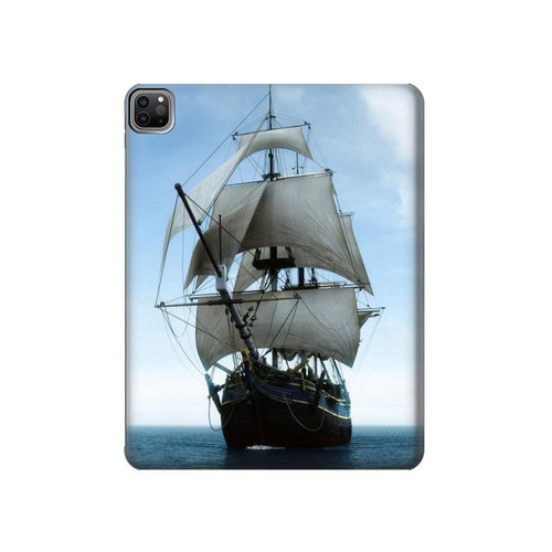 W1096 Sailing Ship in an Ocean Funda Carcasa Case para iPad Pro 12.9 (2022,2021,2020,2018, 3rd, 4th, 5th, 6th)