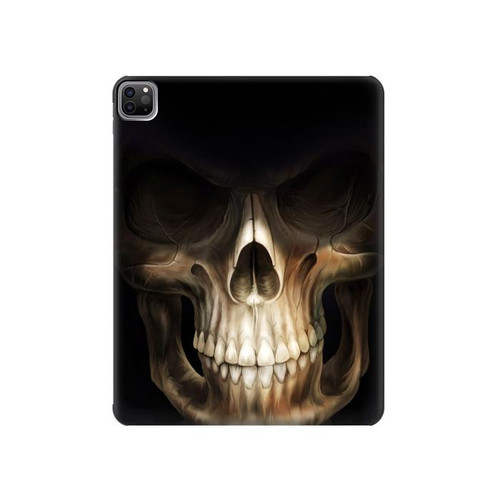 W1107 Skull Face Grim Reaper Funda Carcasa Case para iPad Pro 12.9 (2022,2021,2020,2018, 3rd, 4th, 5th, 6th)