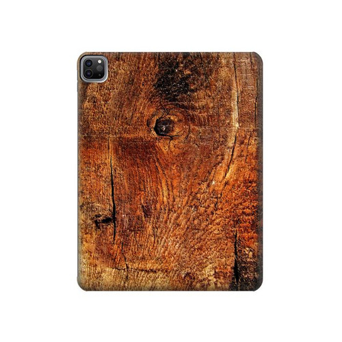 W1140 Wood Skin Graphic Funda Carcasa Case para iPad Pro 12.9 (2022,2021,2020,2018, 3rd, 4th, 5th, 6th)