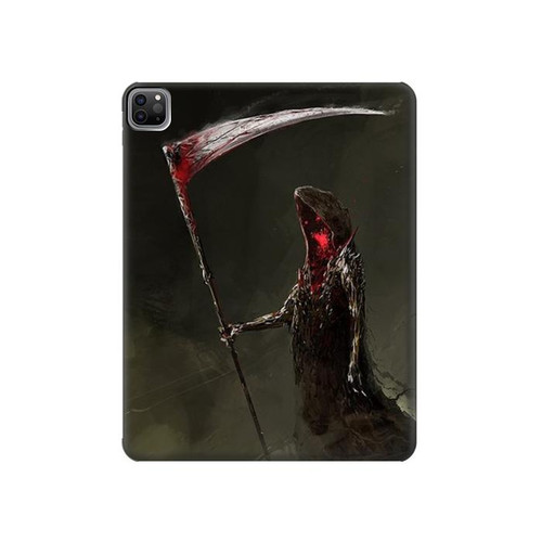 W1319 Grim Reaper Death Scythe Funda Carcasa Case para iPad Pro 12.9 (2022, 2021, 2020, 2018), Air 13 (2024)