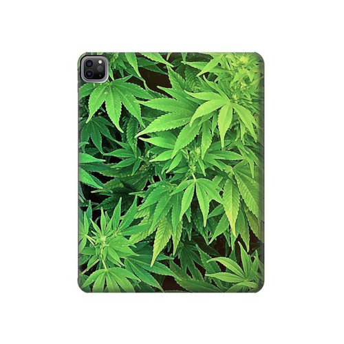 W1656 Marijuana Plant Funda Carcasa Case para iPad Pro 12.9 (2022,2021,2020,2018, 3rd, 4th, 5th, 6th)